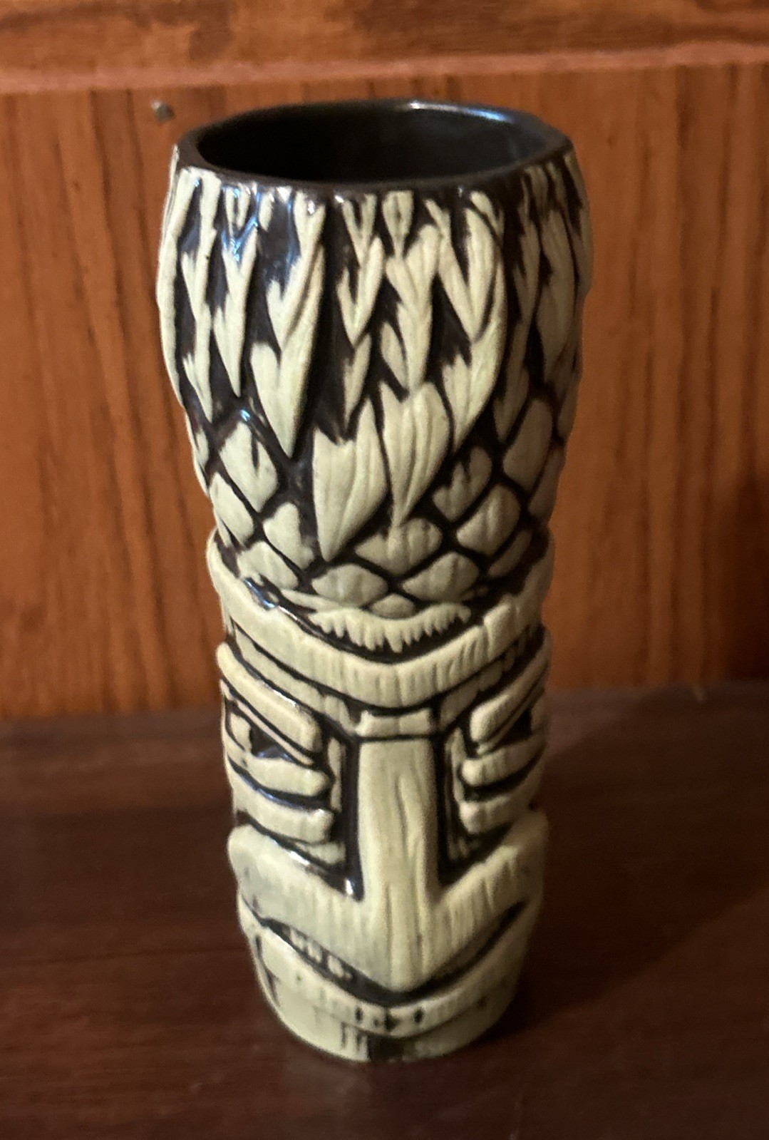 Adrift Pineapple Tiki Mug Tiki Farm Green Denver Colorado Ceramic 8”