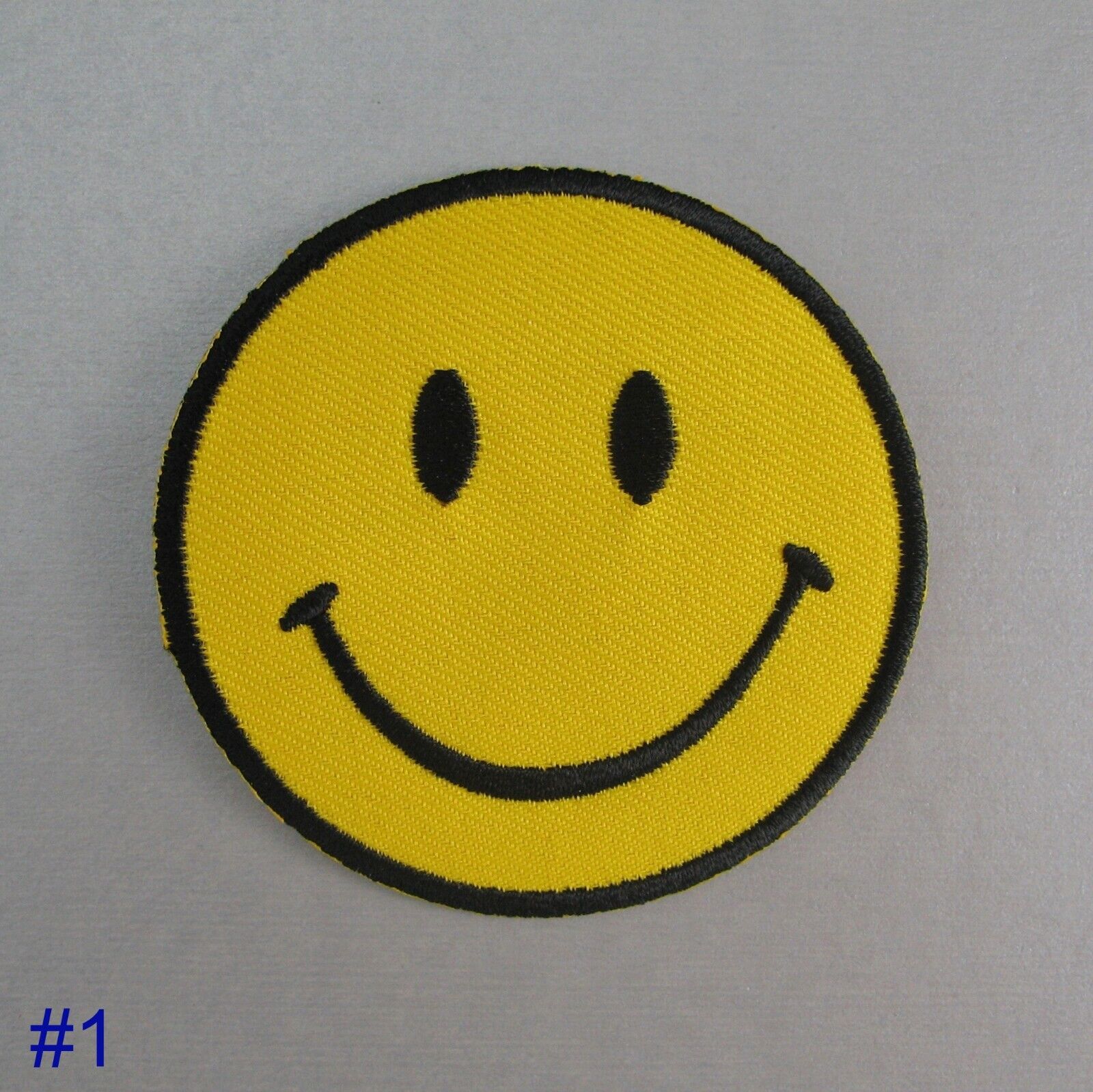 Smiley Face Iron-on Embroidered Cloth Patch Badge Appliqué happy smile smiling