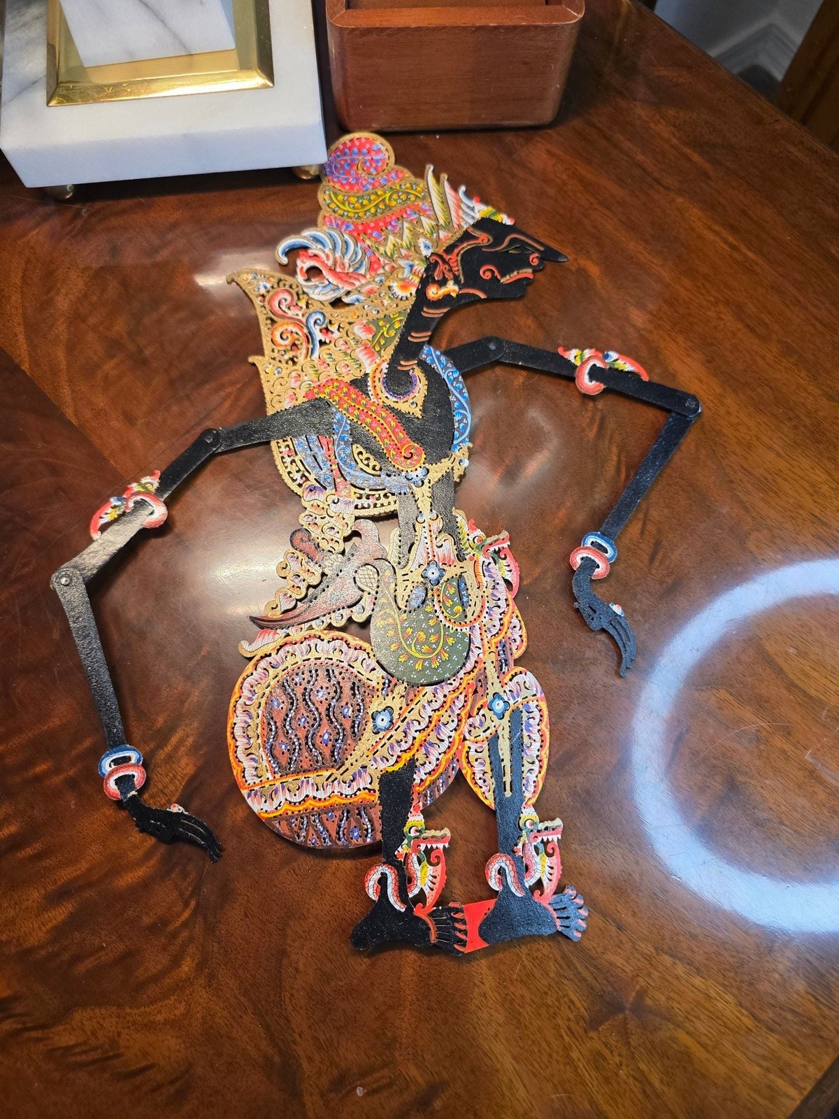 Traditional Indonesian Wayang Kulit Shadow Puppet No Sticks