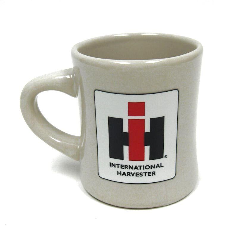 IH Logo White Stoneware 8oz Diner Mug, 6832