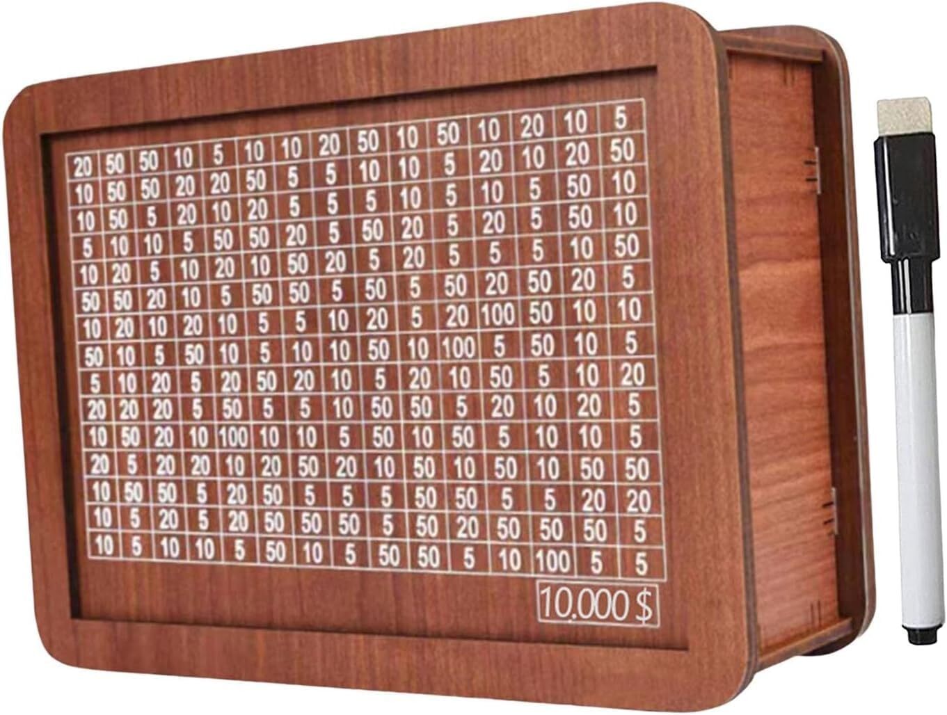 10000 Savings Challenge Box,Cashbox Kakeibo Money Saving Box, Money Vault Saving