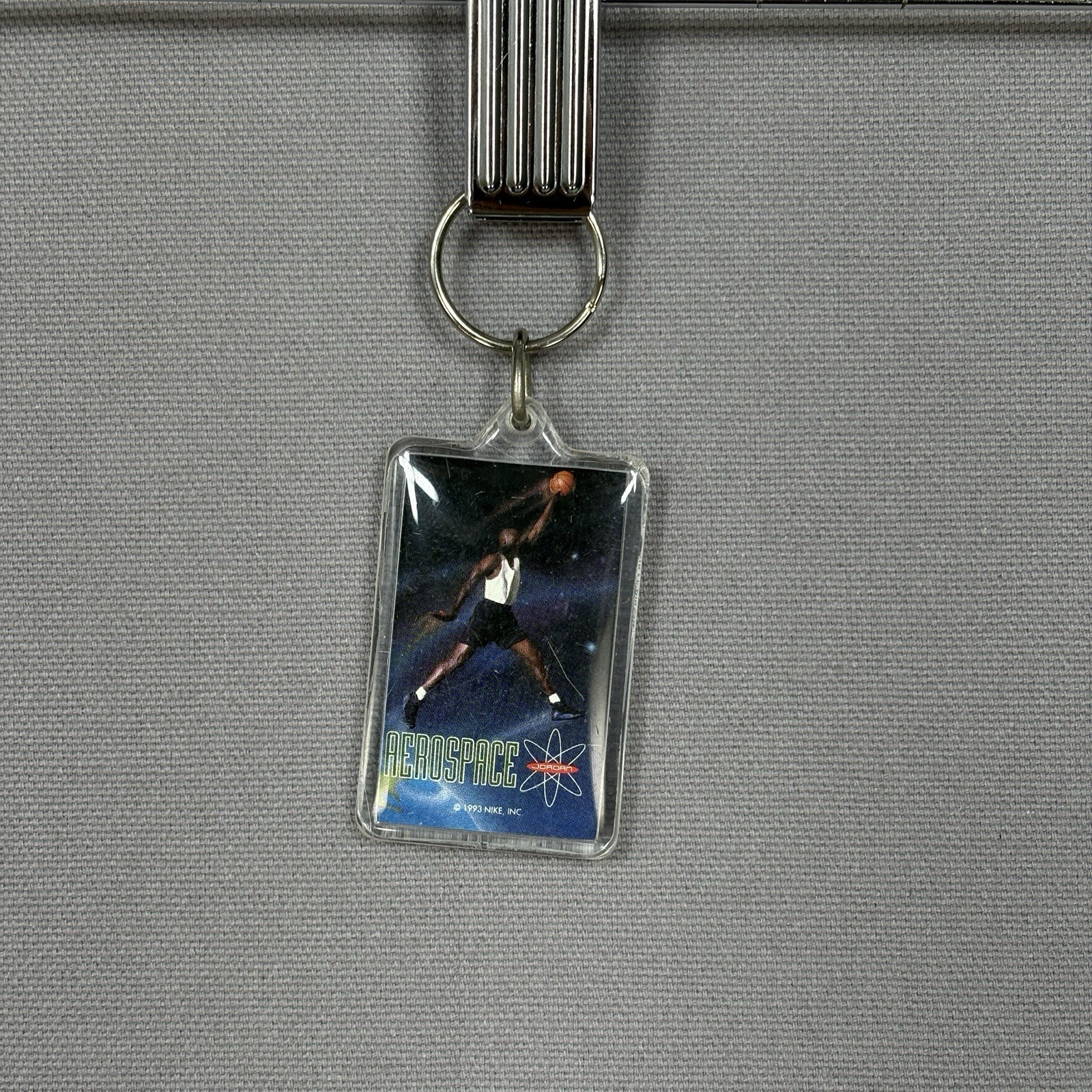 Vintage 1993 Space Jam Keychain Nike Air Jordan Aerospace Spacejam Promo Rare