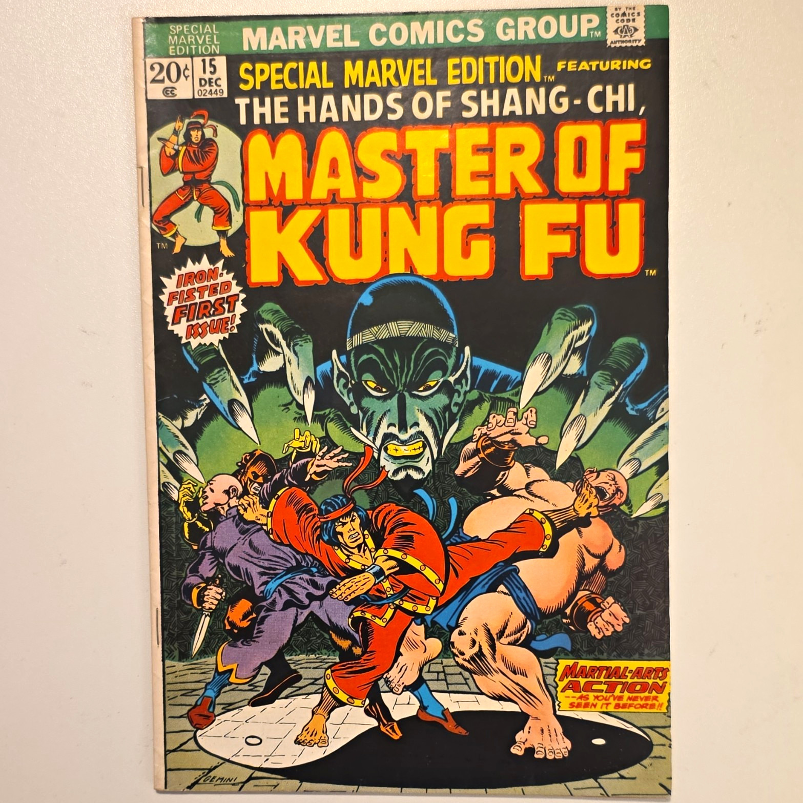 Marvel Special Edition #15 Vf master of kung fu (1973) First Issue Shang-Chi