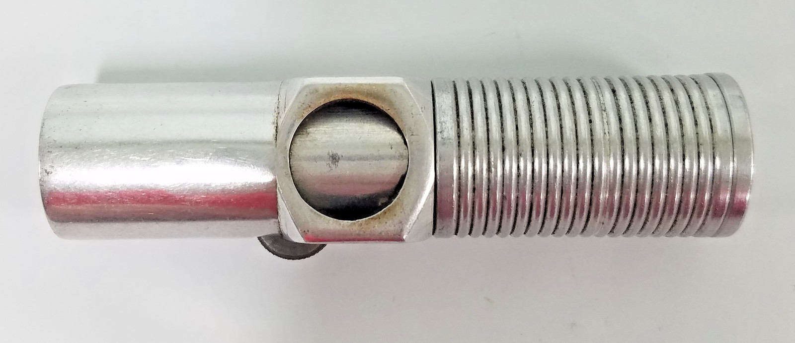Vintage Nimrod Pipeliter aluminum ribbed Pipe Lighter Pat. 2432265