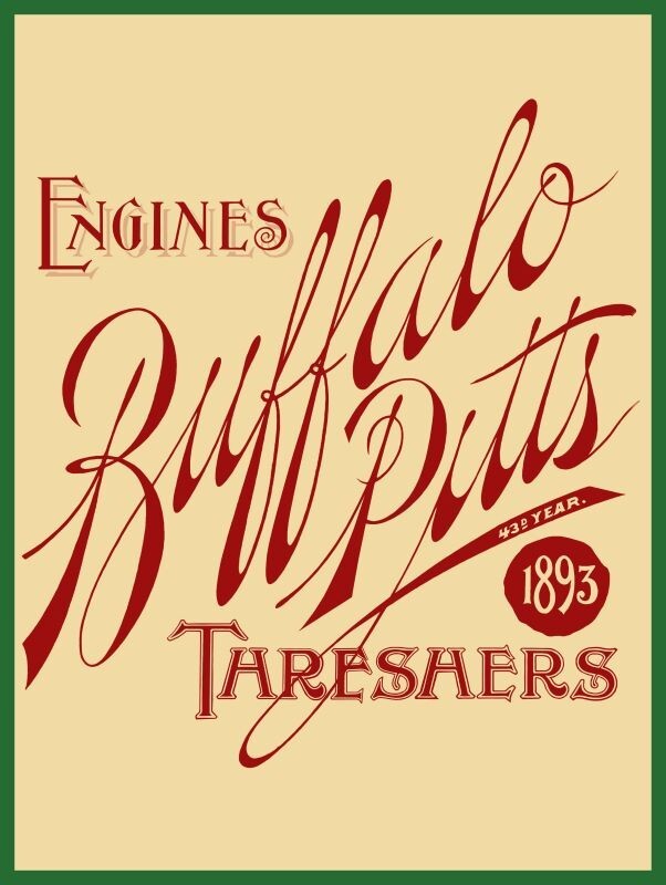 1893 Buffalo Pitts Threshers, New York NEW Metal Sign: 12x16\