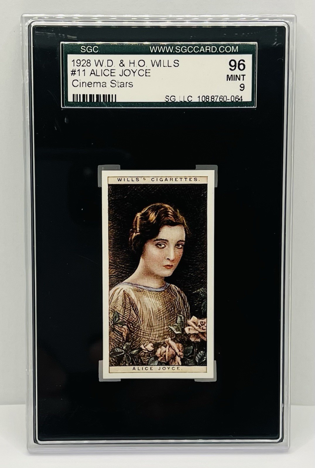 1928 W.D. & H.O. Wills Cinema Stars Set-Break #11 Alice Joyce SGC 9 Mint