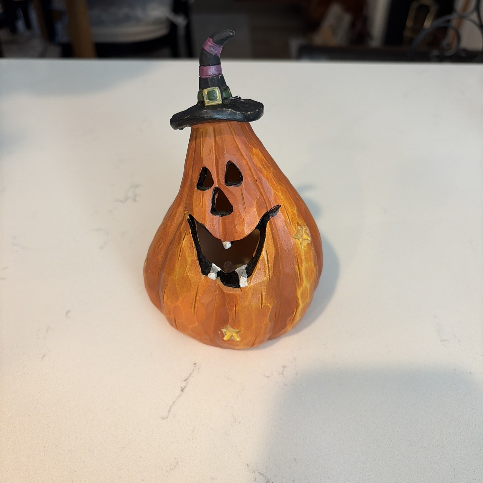 Resin Light-Up Jack O\'Lantern, 5\