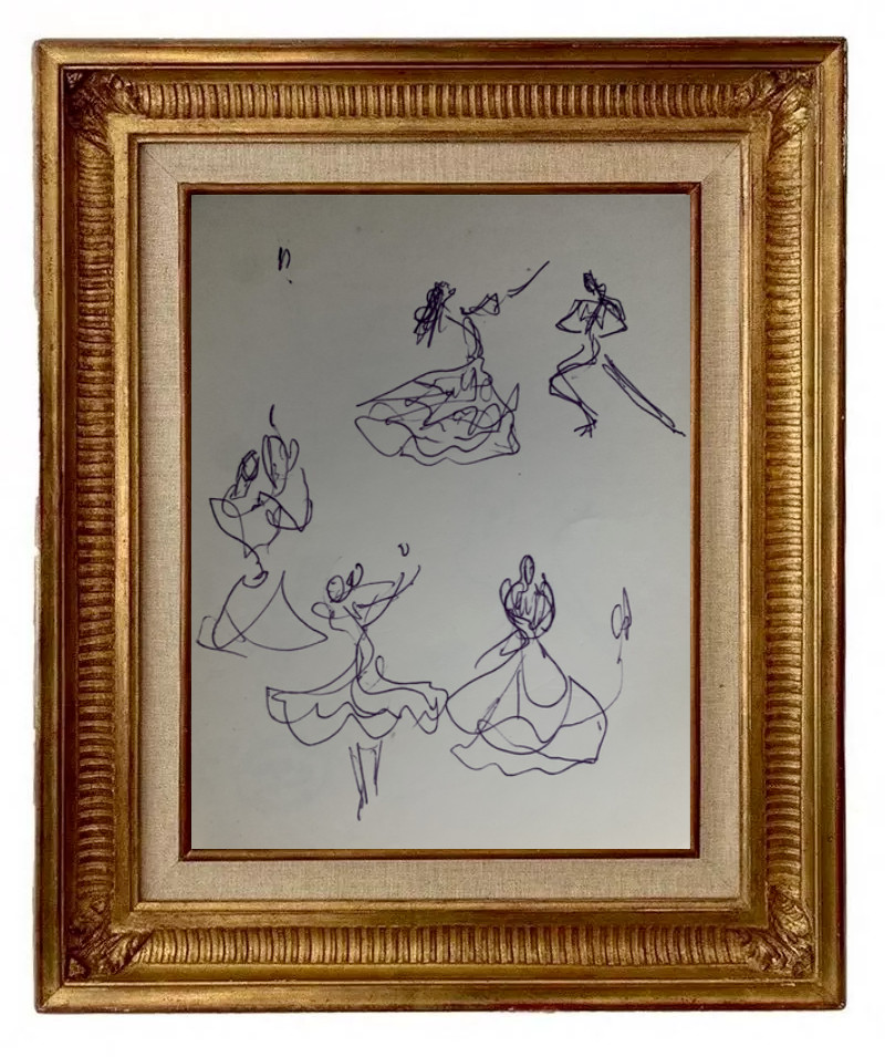CHARLES KIFFER (1902-1992) LUSILLO AND TERESA FLAMENCO DANCE CIRCA 1950 (144)