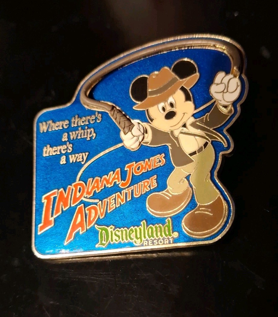 Disney Pin 62097 DLR Mickey's Pin Odyssey 2008 Indiana Jones Adventure 2D Whip Disney Pin 62097 DLR Mickey's Pin Odyssey 2008 Indiana Jones Adventure 2D Whip