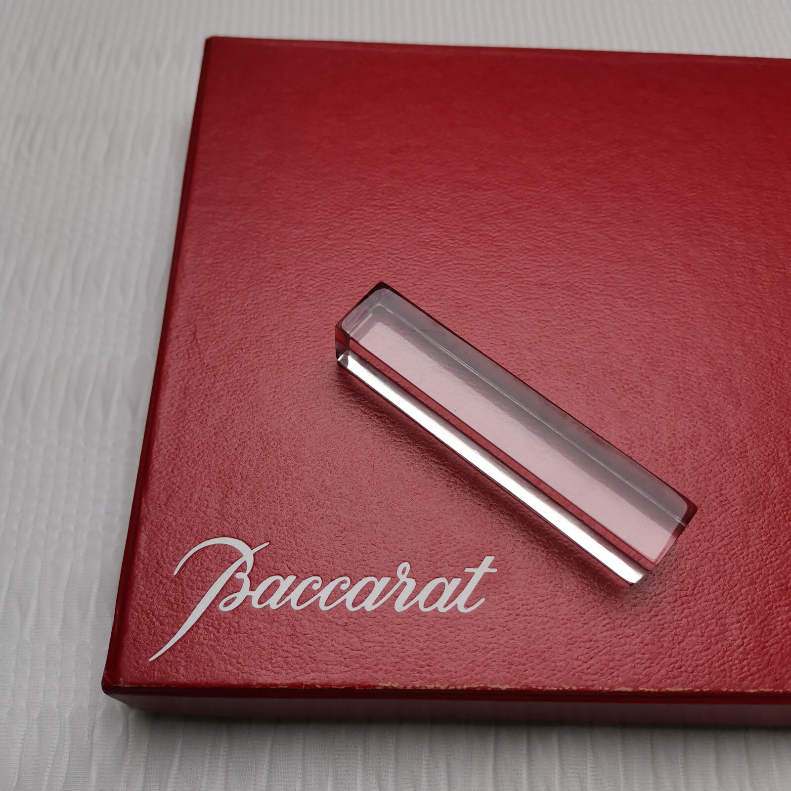 BACCARAT Lot of 11 FRENCH CRYSTAL VEGA KNIFE RESTS with original box - Stamped