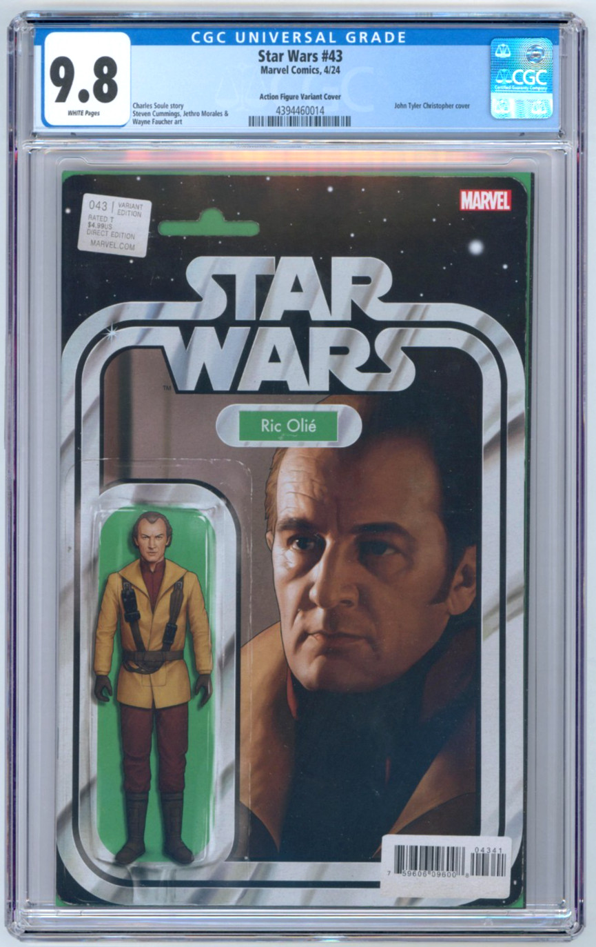 Star Wars #43 CGC 9.8 Ric Olie Action Figure Variant Cover Marvel Comics 2024
