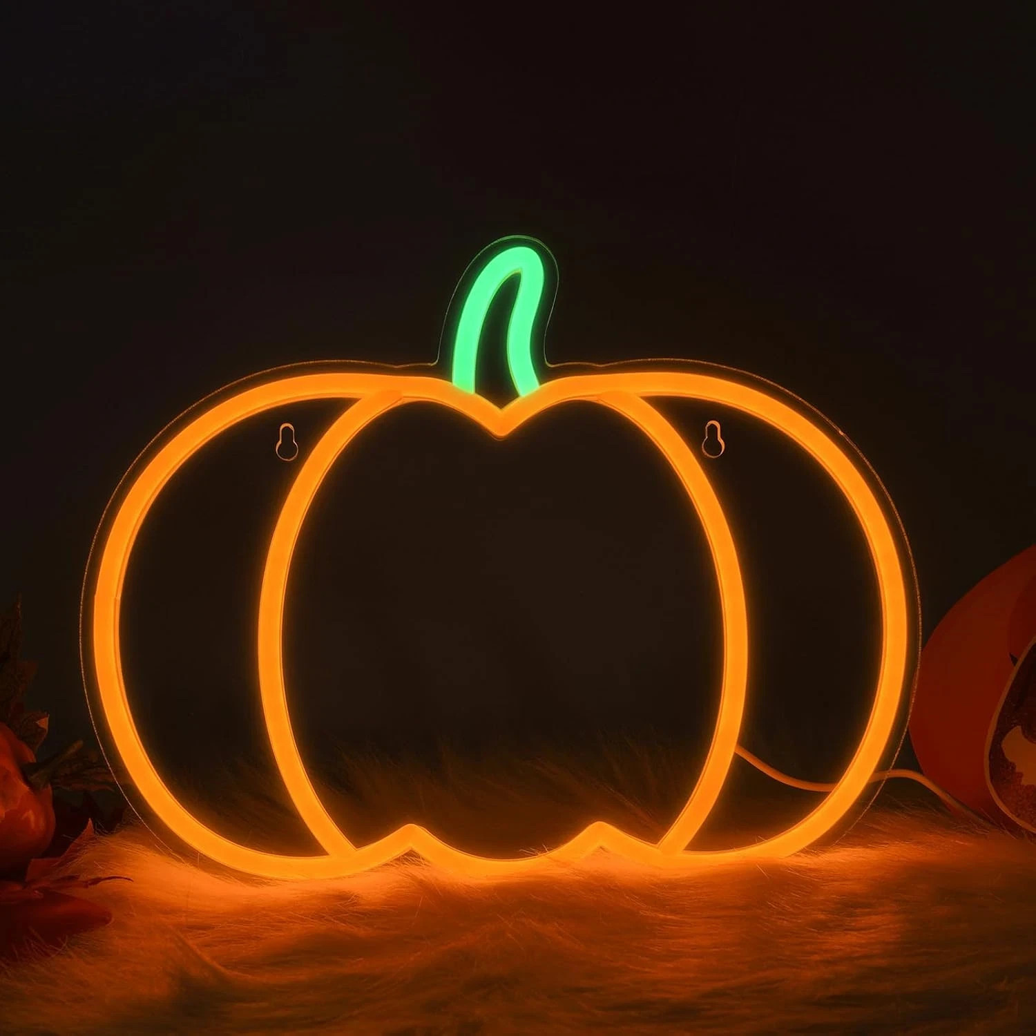 Halloween Light up Big Pumpkin Neon Sign Window Decor Lights