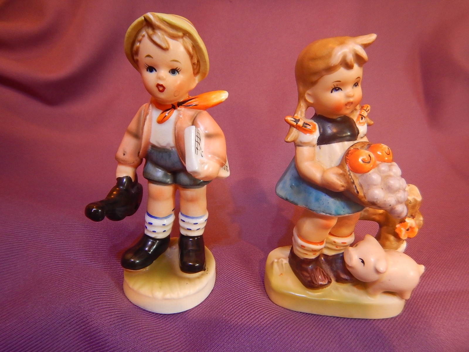 INARCO \'Just Kids\' Vintage Ceramic Bisque Figurine with BONUS Figurine (1964)