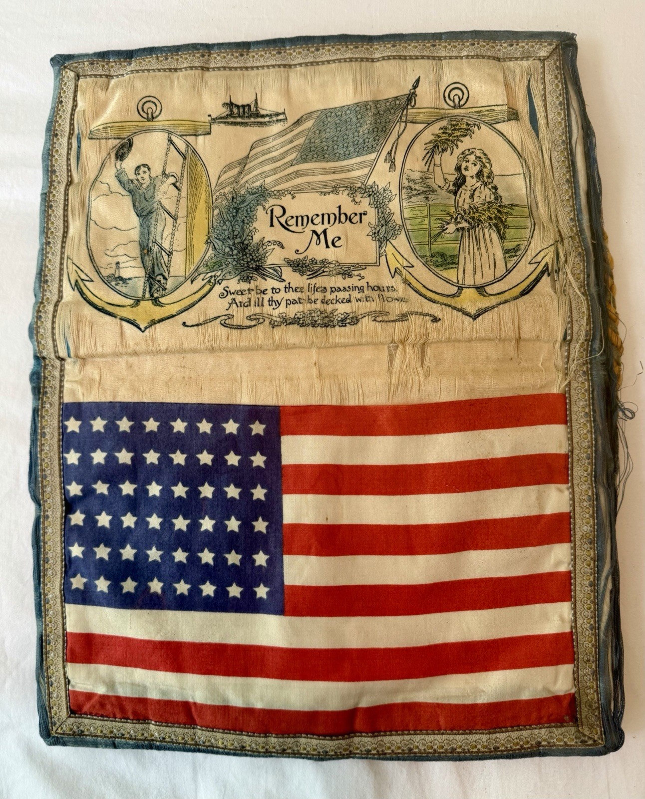 World War I WW1 WWI Flag Belonging To The Estate Of  Admiral Albert Gleaves