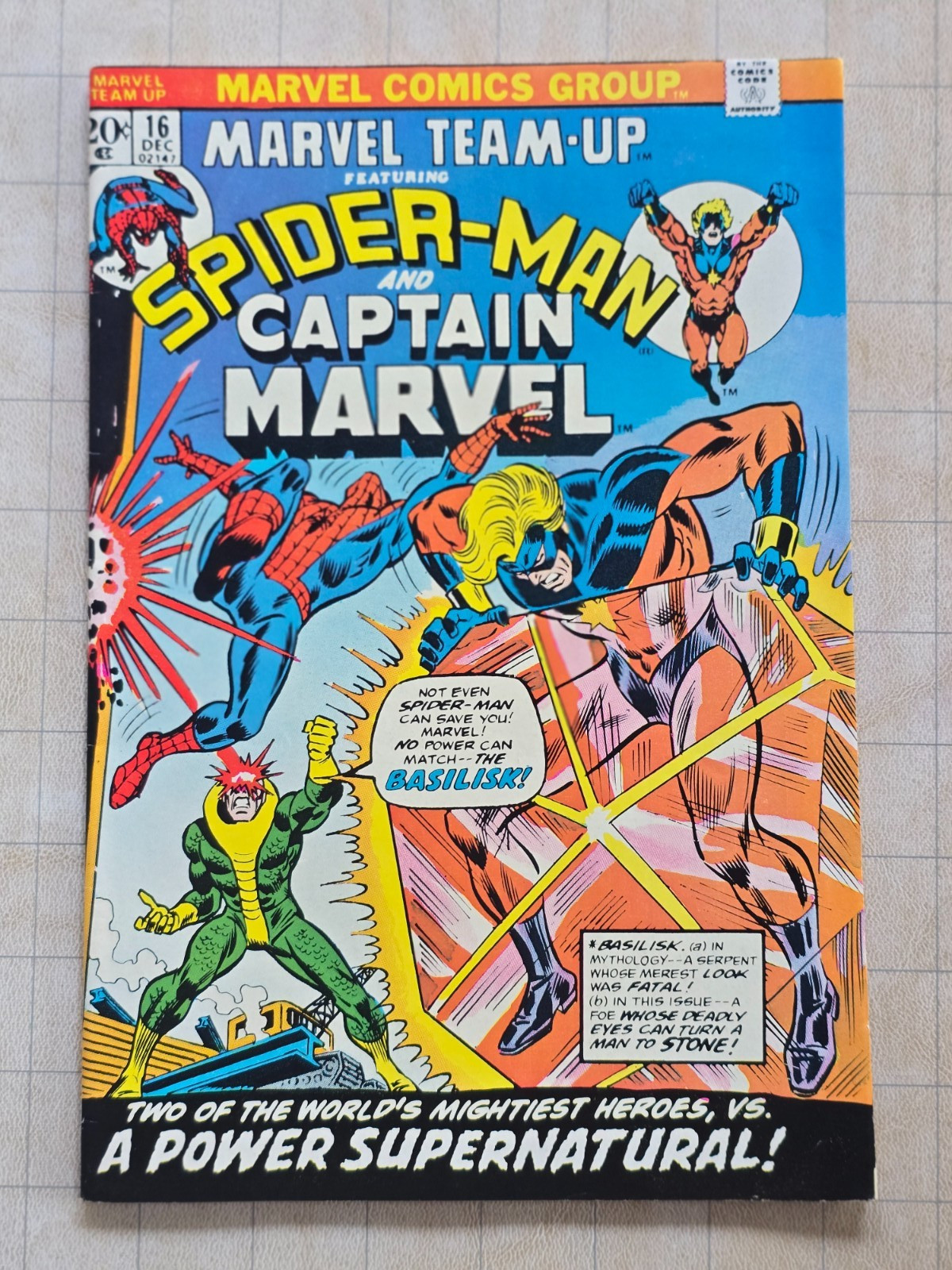 Marvel Team Up 16 featuring Spider-Man and Captain Marvel Marvel Comics 1973