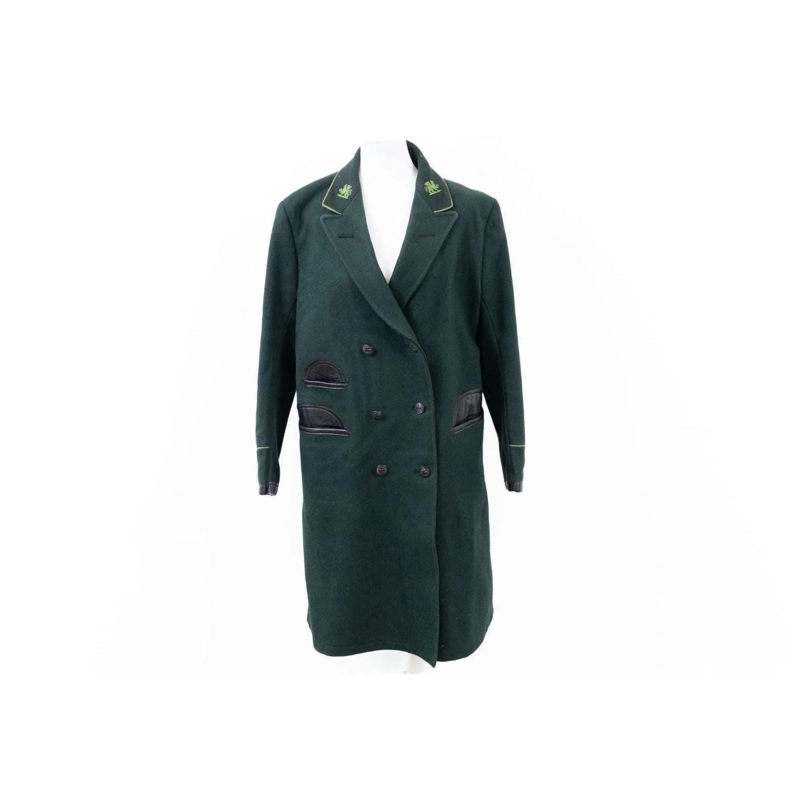 Vintage 1948 London Transport Conductress Large Wool Uniform Overcoat Bus