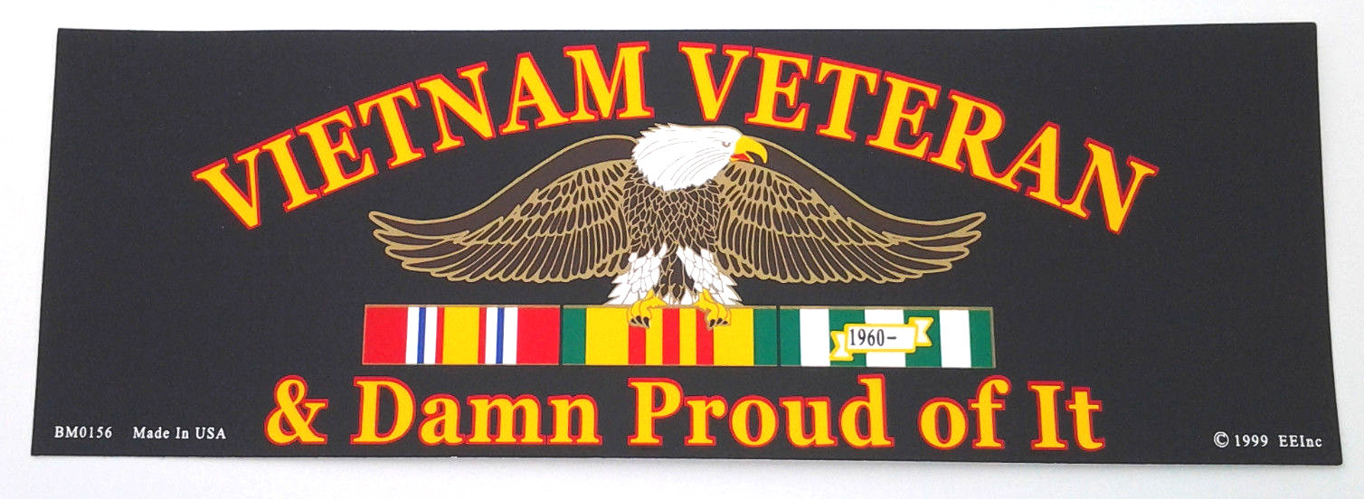 VIETNAM VETERAN & DAMN PROUD OF IT (9-3/4