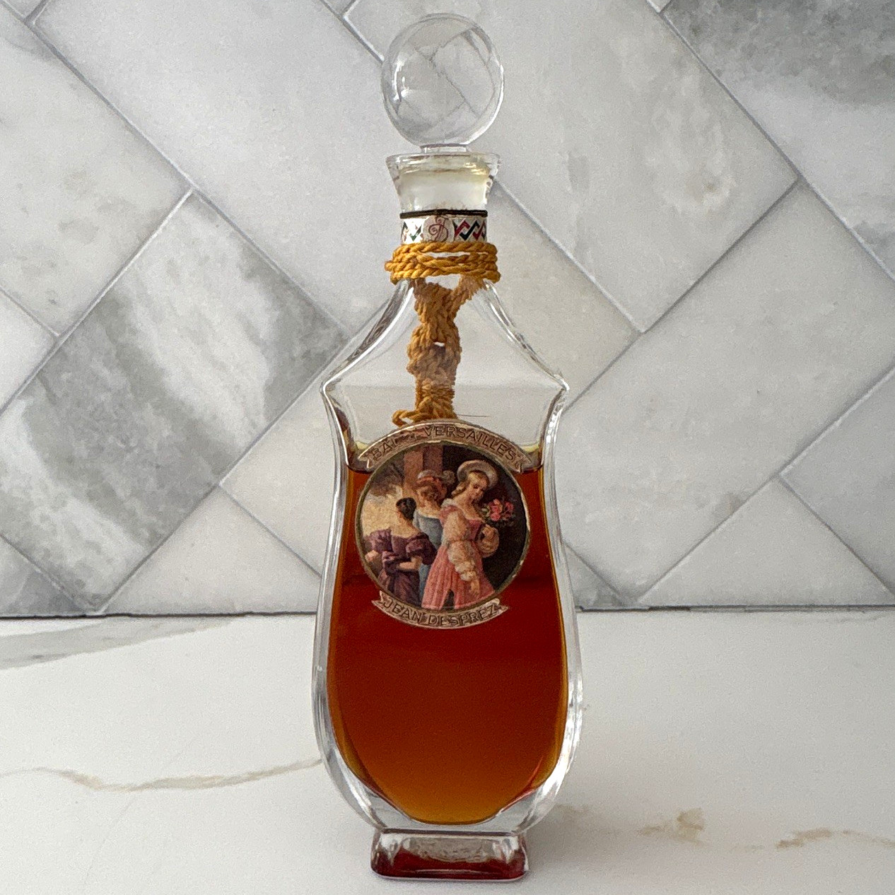 Vintage Jean Desprez Bal a Versailles de Toilette Paris Glass Bottle w/ Stopper