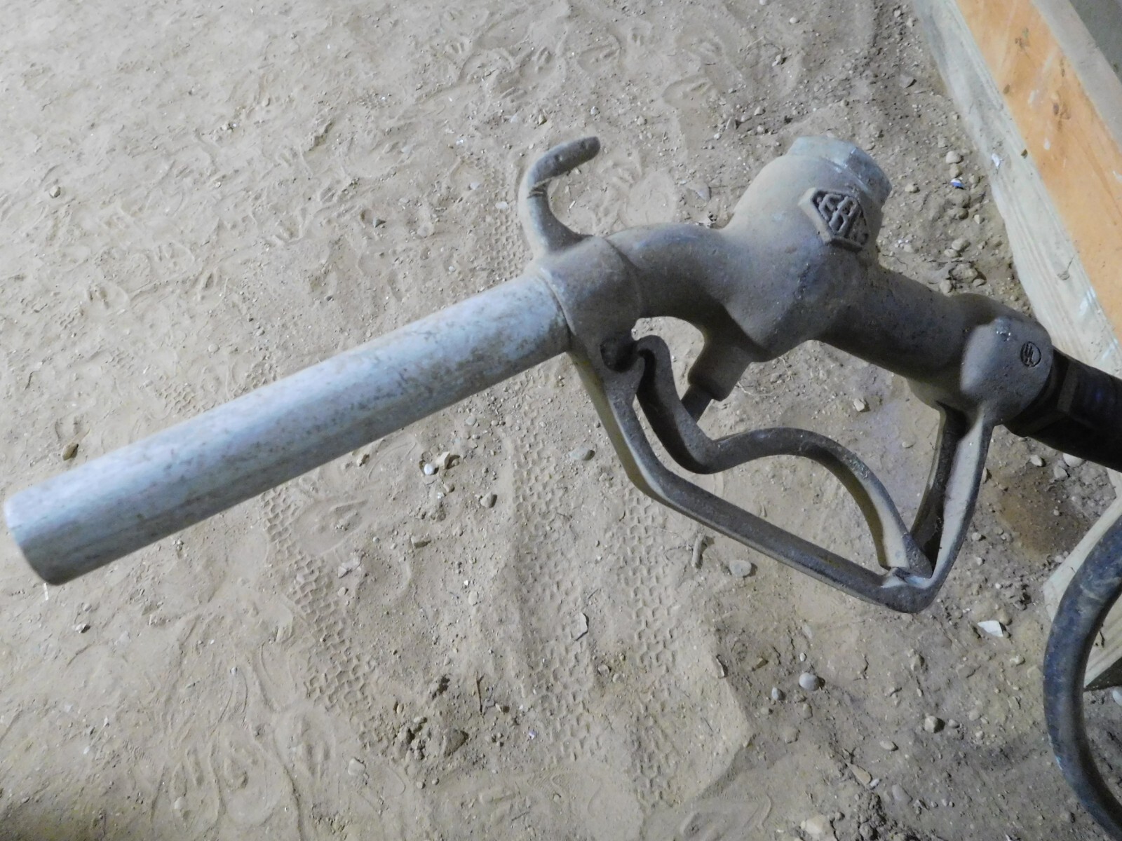 Vintage 3 Gas Pump Nozzles, Hose & 1 Valve