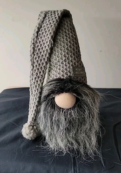 Christmas Gnome Gray w/Weighted Bottom 10\ Christmas Gnome Gray w/Weighted Bottom 10\