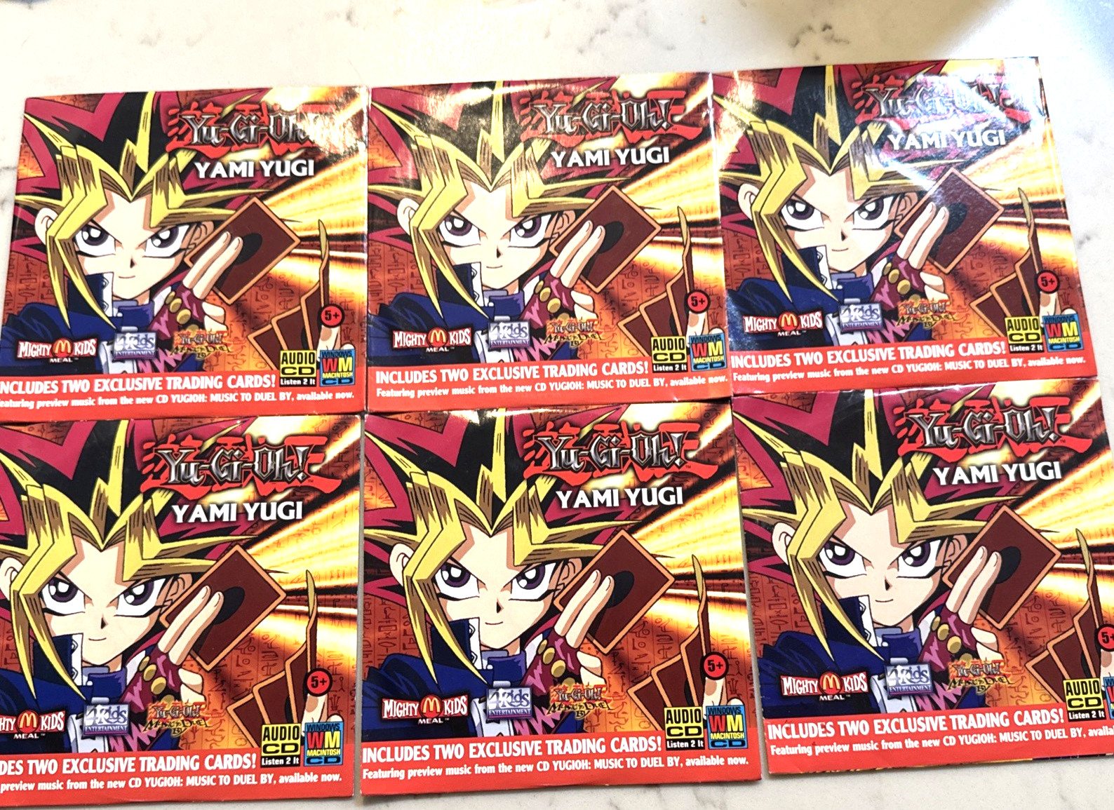 Vintage Yu-Gi-Oh 2002 McDonald\'s Promo Pack Lot (6 Packs) - Factory Sealed New