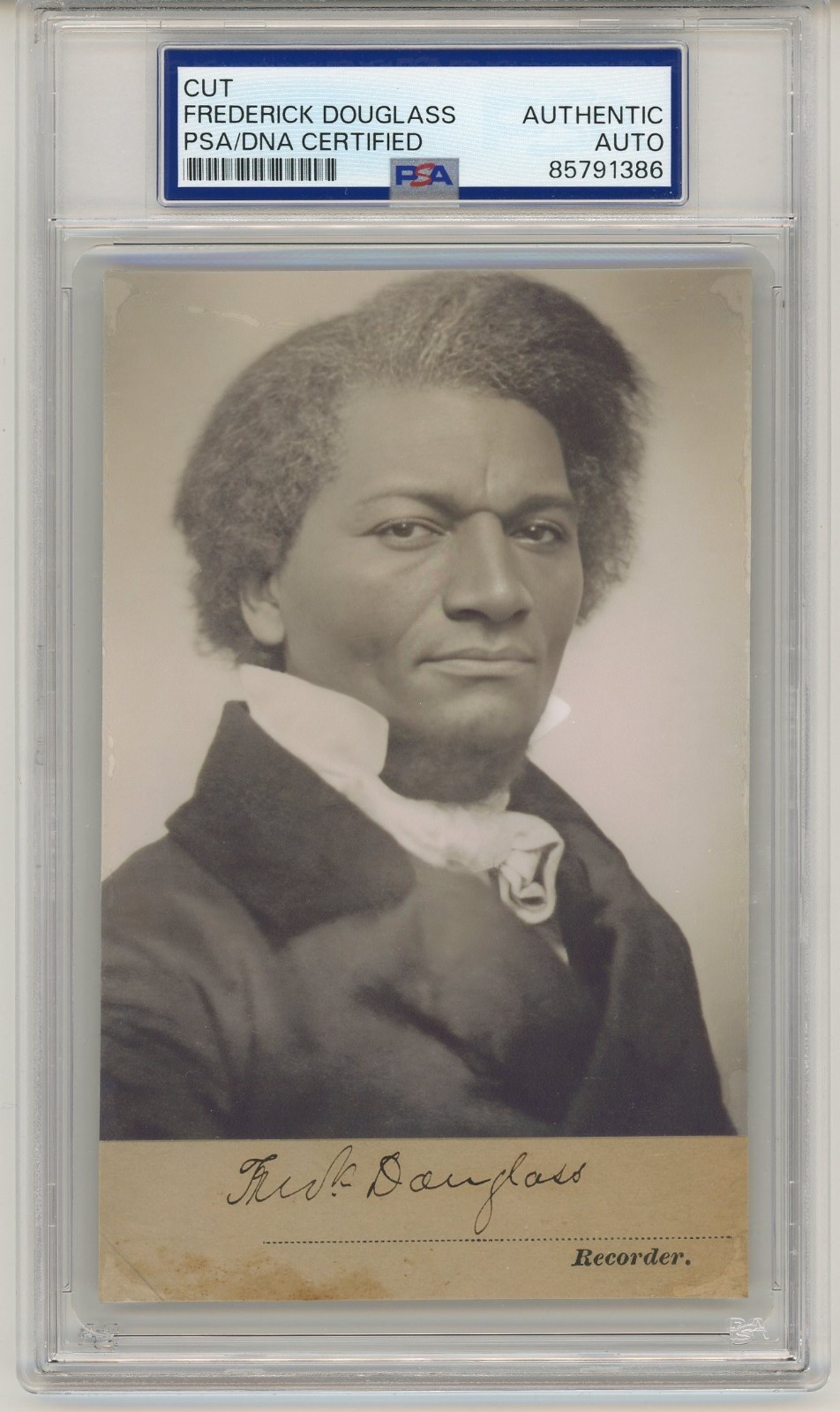 Frederick Douglass ~ Signed Autographed Authentic Signature ~ PSA DNA Encased