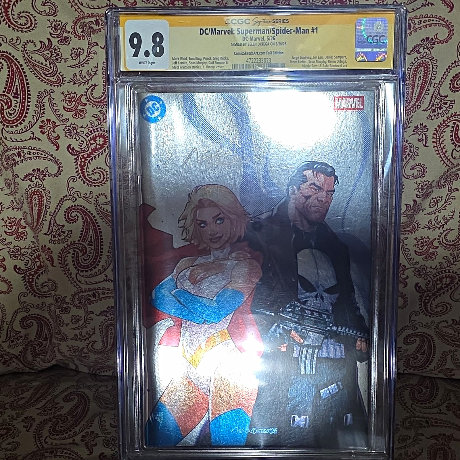 DC/Marvel Superman/Spider-Man #1 CGC 9.8 SS Belen Ortega Artist Variant