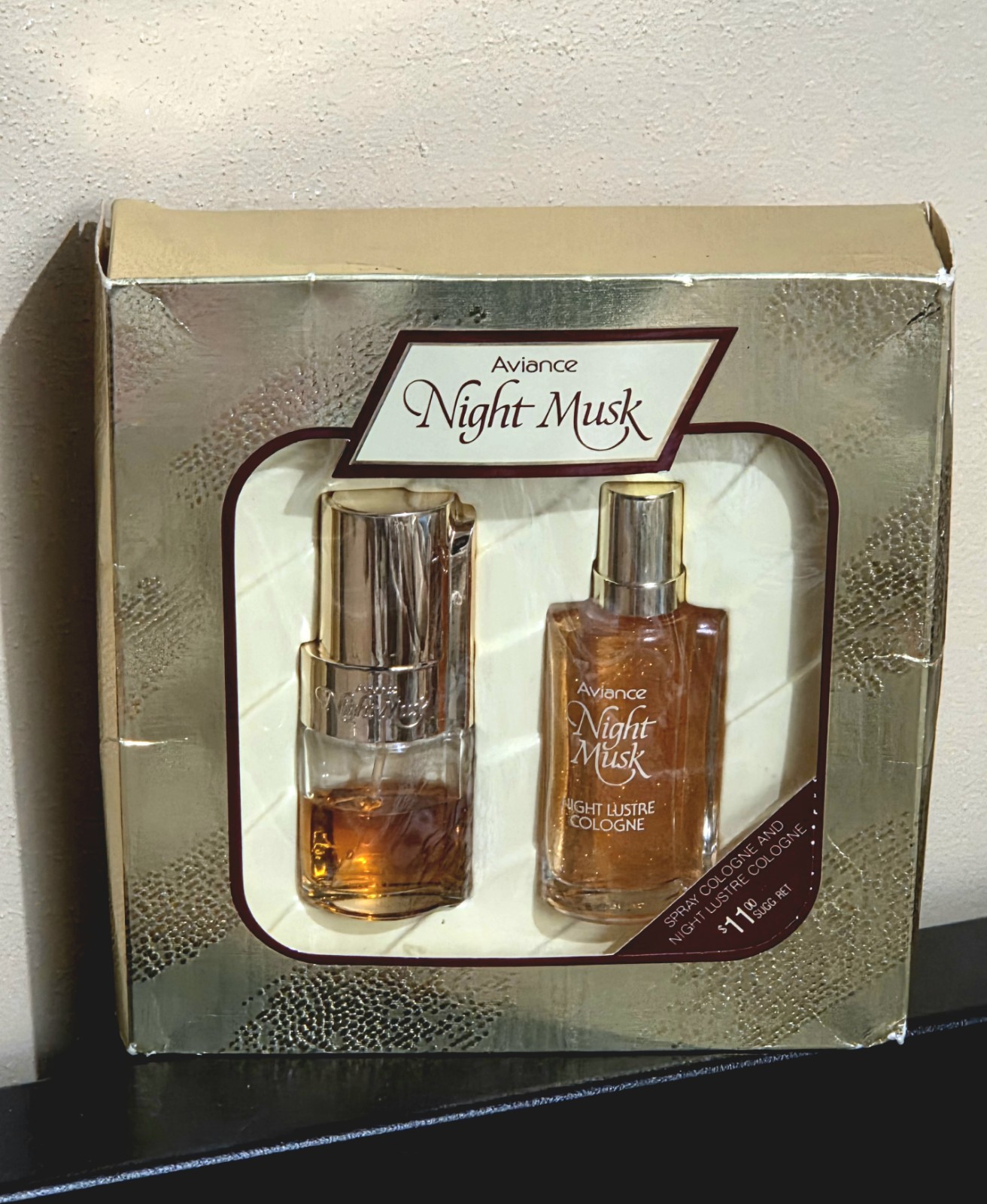 VTG Prince Matchabelli Aviance Night Musk 2pc Gift Set w/Shimmer Cologne Rare 