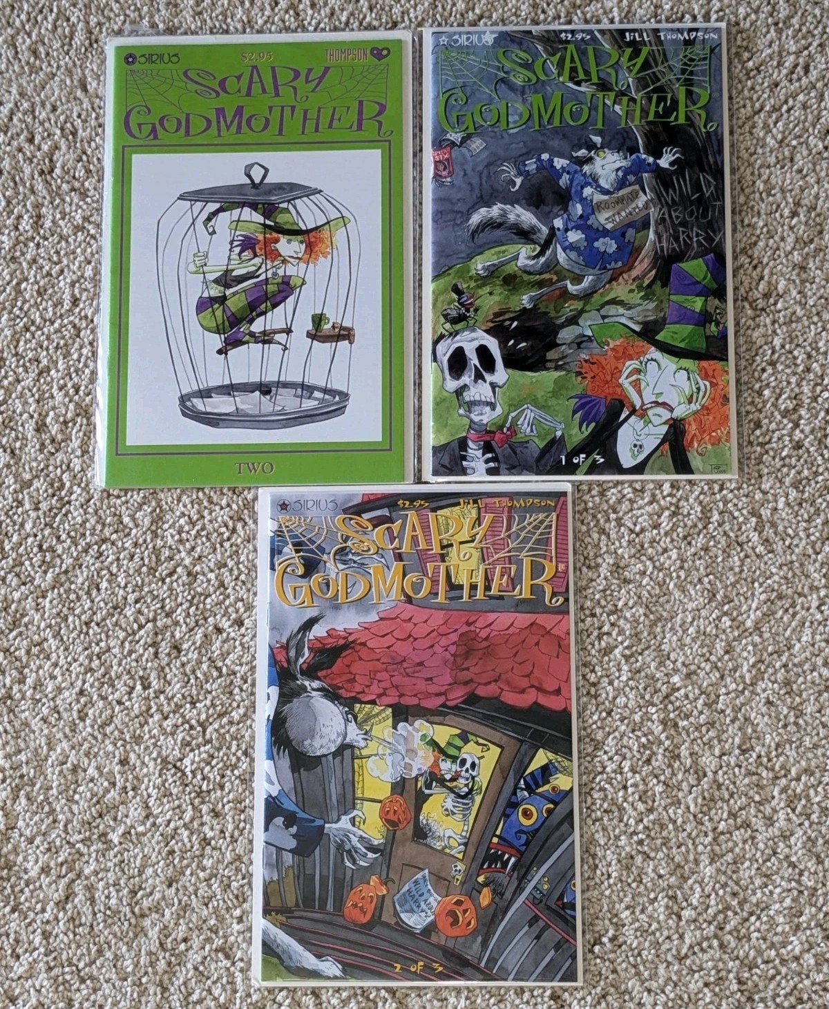 Scary Godmother 2 Wild About Harry 1 2 Sirius Comic Lot of 3 Cartoon Horror