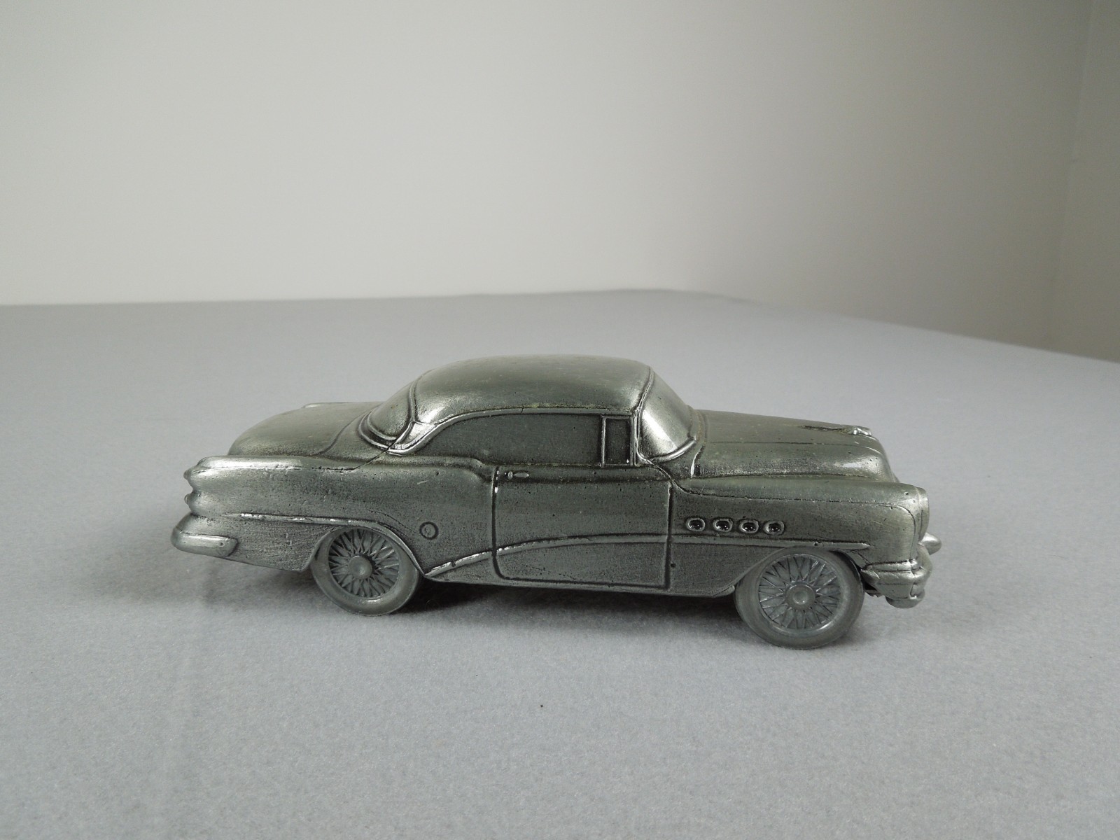 Vintage 1954 Buick Roadmaster Promo Cast Metal Car Coin Bank Banthrico Shiny