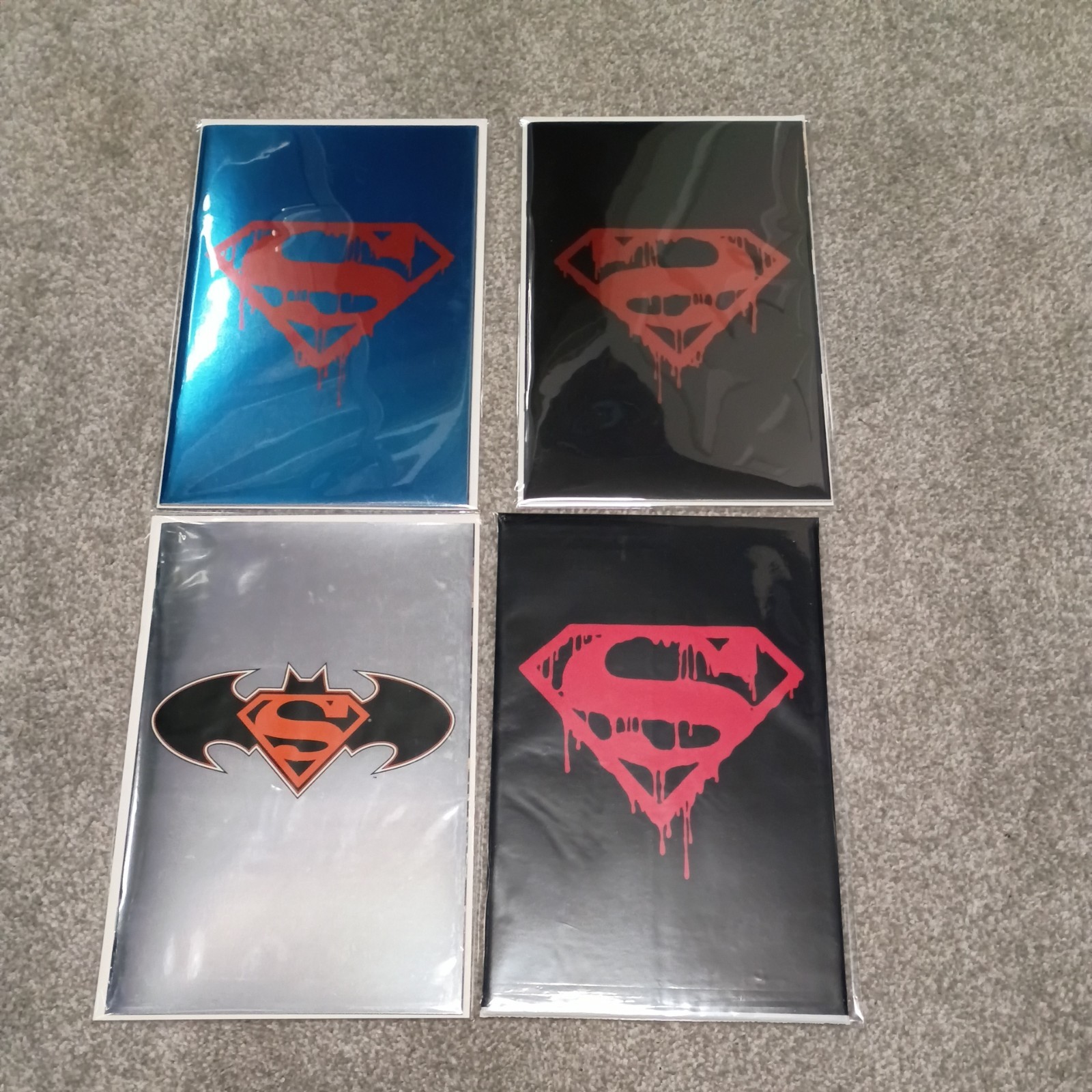 SDCC 2023 KRS COMICS SUPERMAN #75 30th ANNIVERSARY FOIL LE 1200.4 PC blue foil