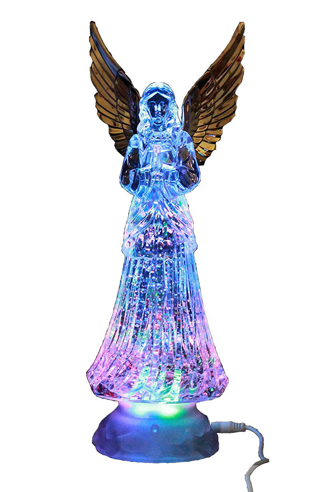 New Figurine Light-up Praying Angel Statue Night Light Cute Cherub