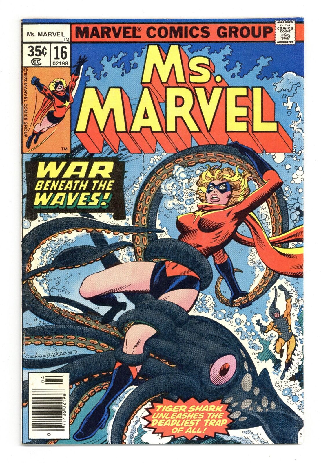 Ms. Marvel #16 FN- 5.5 1978 1st app. Mystique