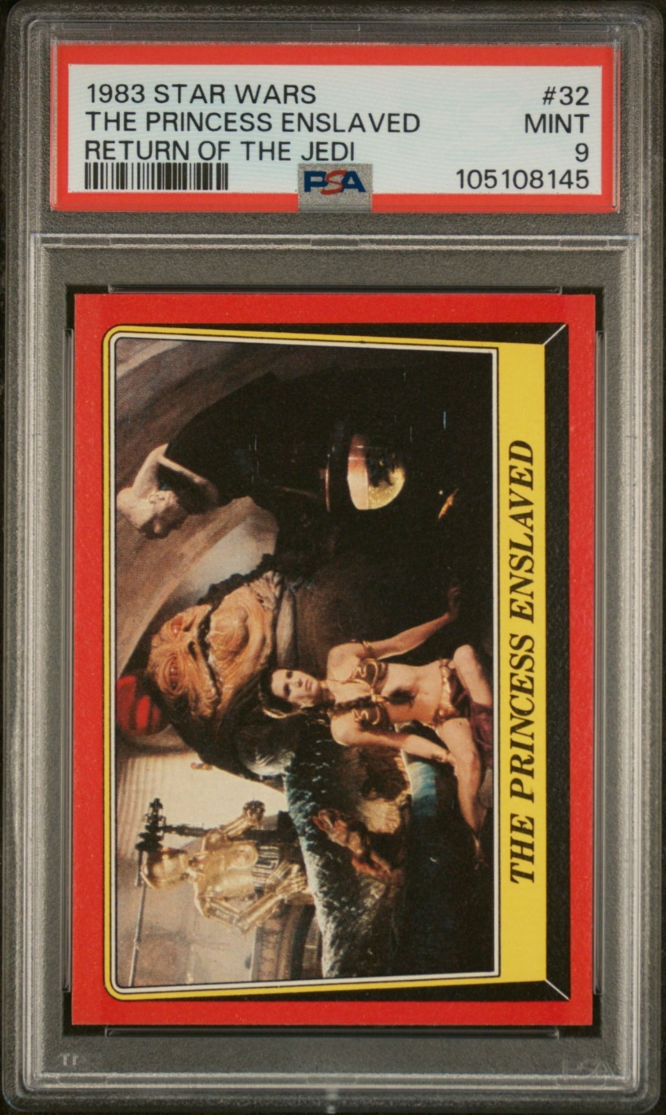 1983 Topps Star Wars: Return of the Jedi #32 The Princess Enslaved PSA 9
