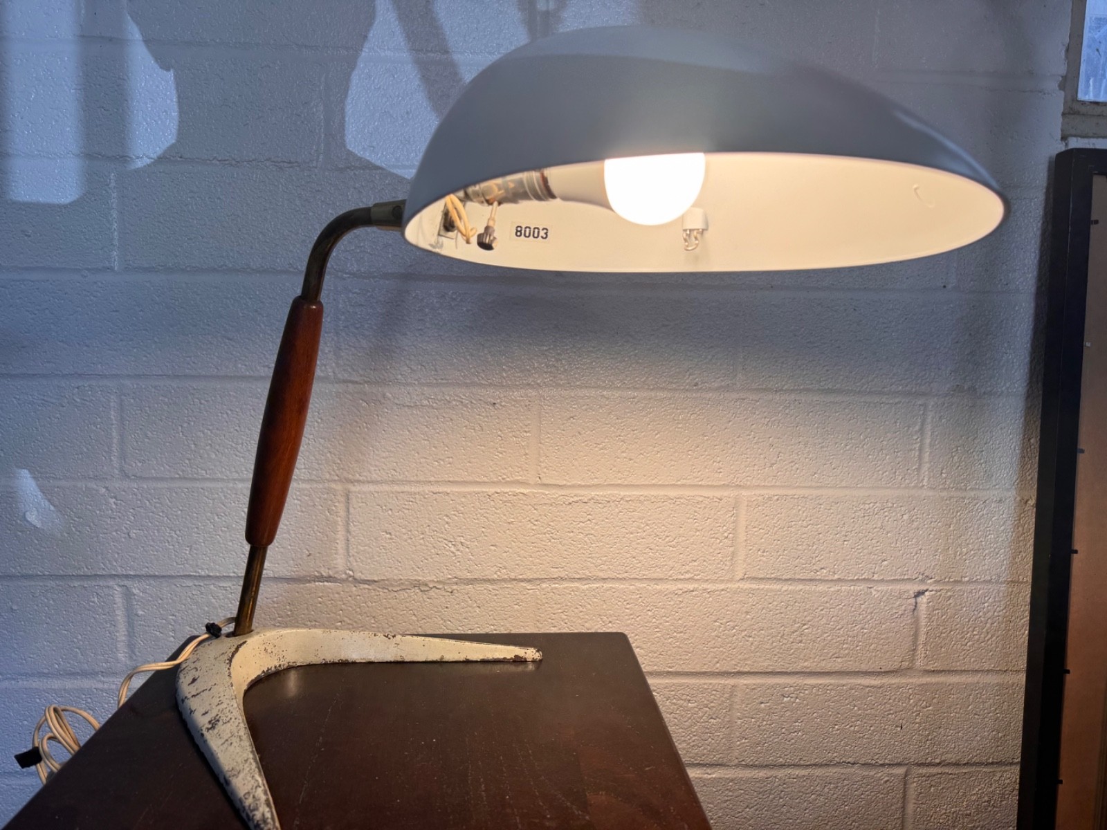 1950\'s Gerald Thurston by Lightolier Boomerang Desk Lamp