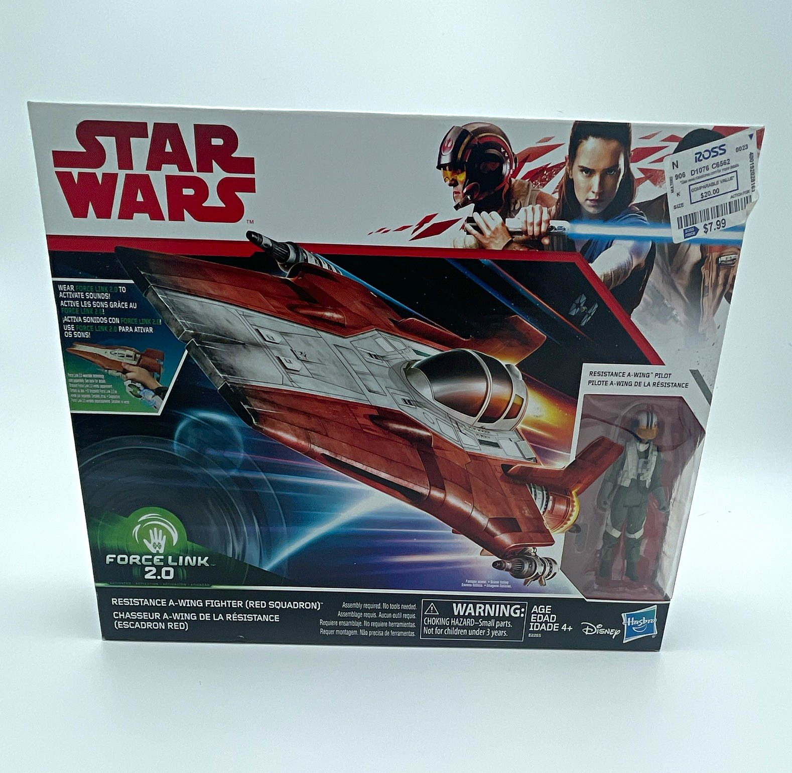 Hasbro Star Wars Force Link 2.0 2017 Resistance A-Wing Fighter Red Squadron