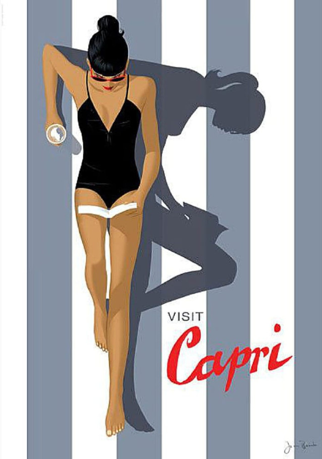 Visit Capri Travel Poster Print Visit Capri Travel Poster Print