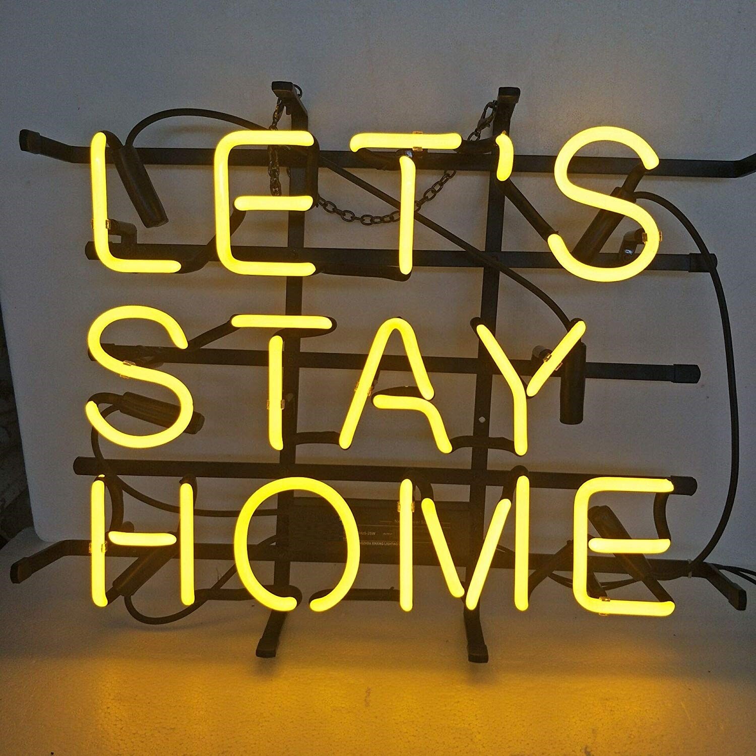 Let\'s Stay Home Yellow 14\