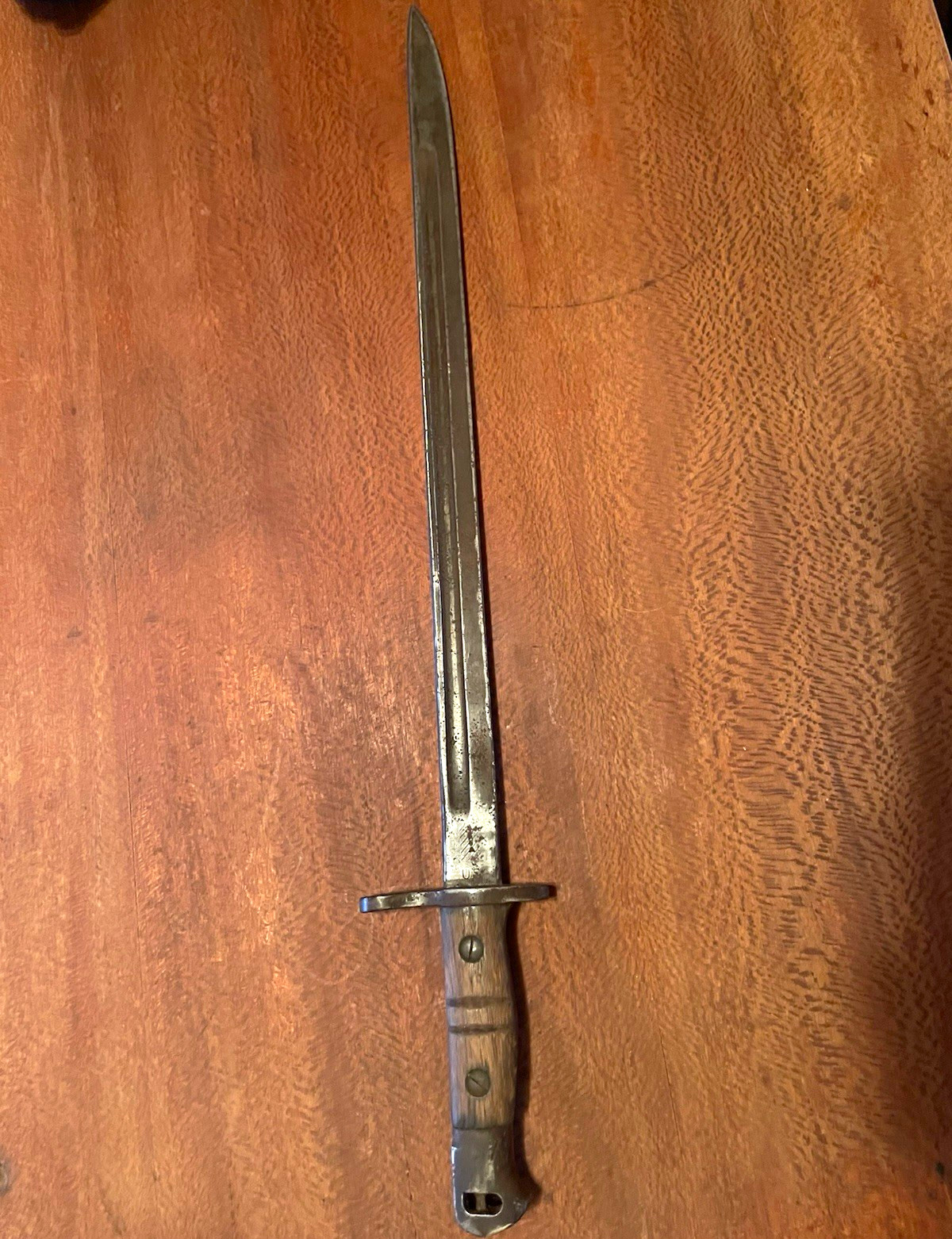 Original WWI U.S. Model 1913 Bayonet U.S. Marked 1913 Date Stamp