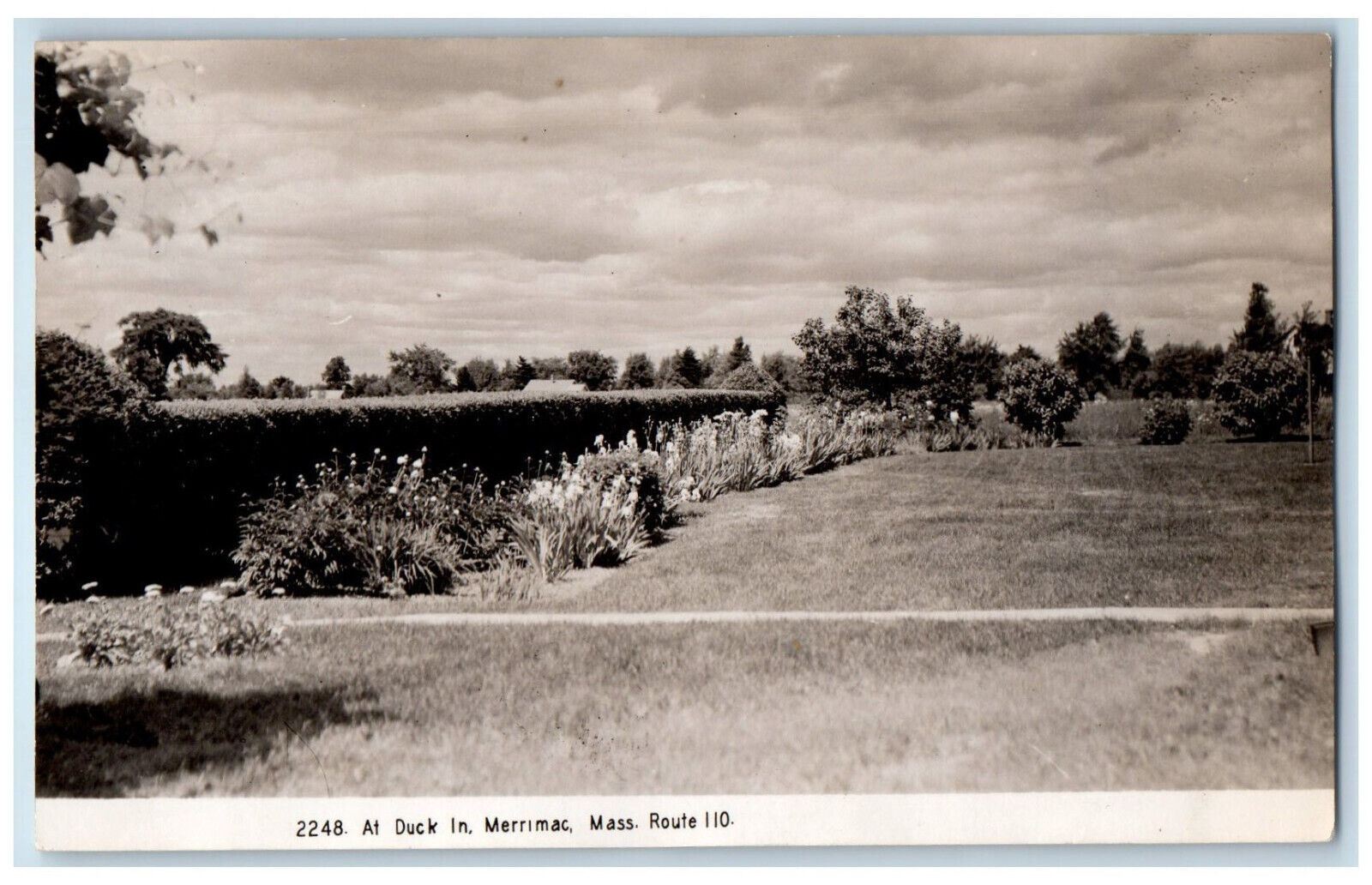 Merrimack Massachusetts MA RPPC Photo Postcard At Duck In c1910 Antique