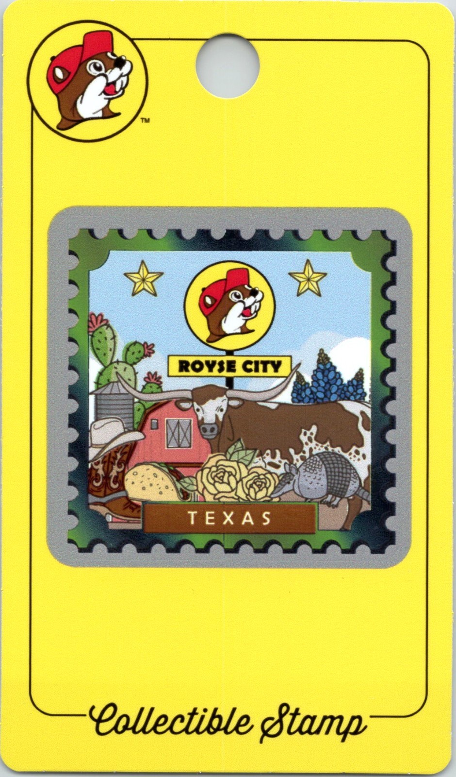 Buc-ee\'s Collectible Sticker Passport Stamp - Royse City Texas Store