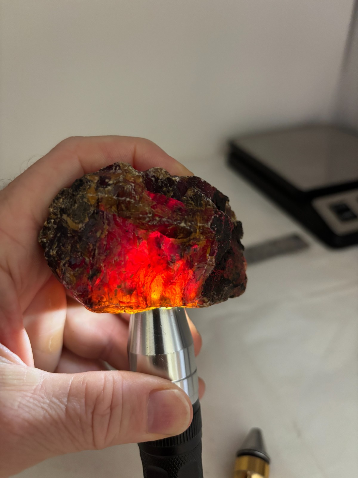 Indonesian Golden/Blue Amber rough Lapidary Carving Cabbing Collecting Combo shp