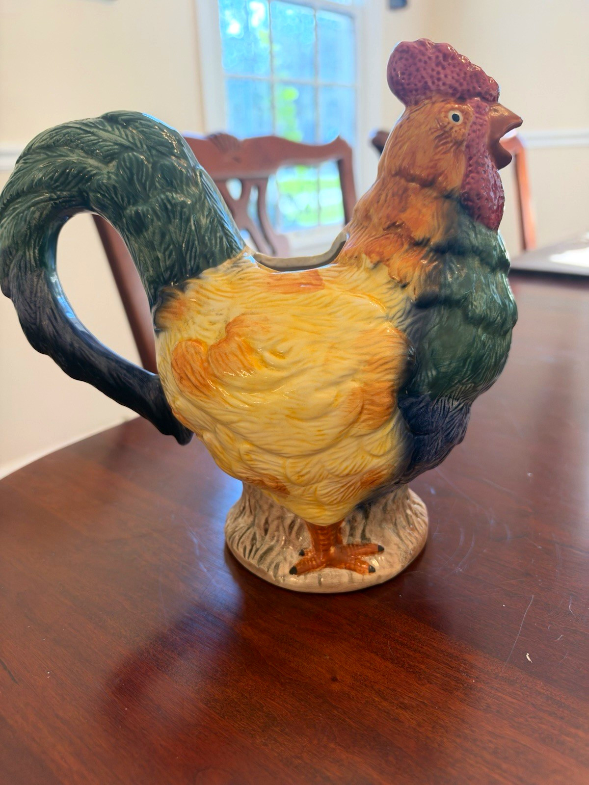 Vintage 1996 Cracker Barrel Rooster Pitcher