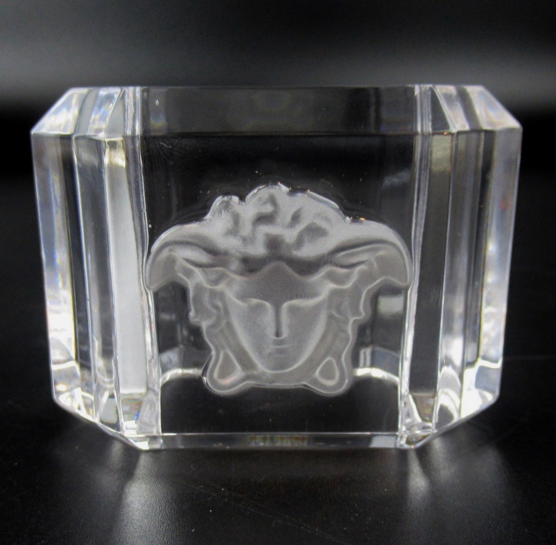Rosenthal Versace Crystal Treasury Napkin Ring Home Collection Set of 6 