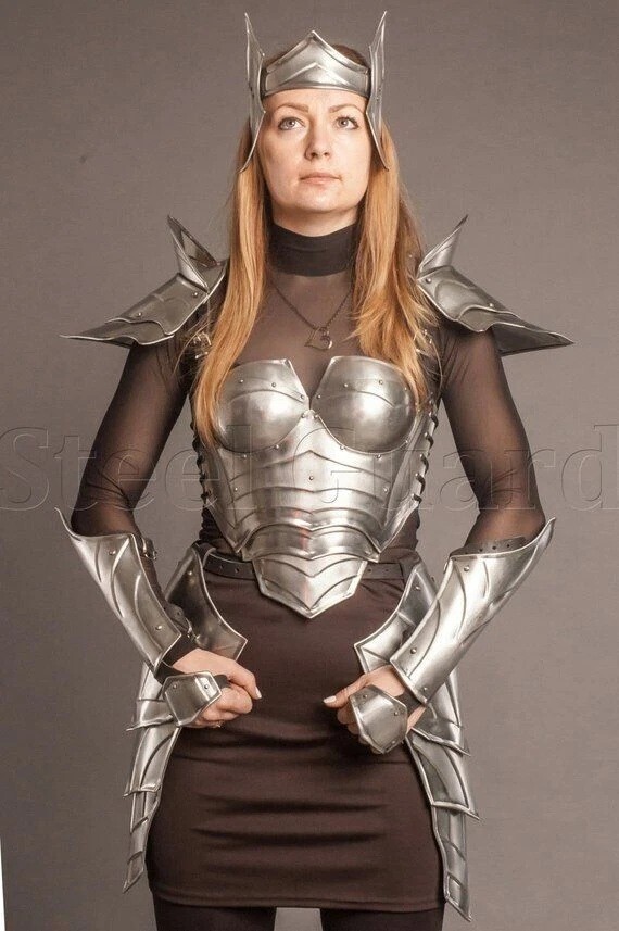 Halloween Medieval Armor Fullset Lady Larp Elf Princess of the war fantasy Armor