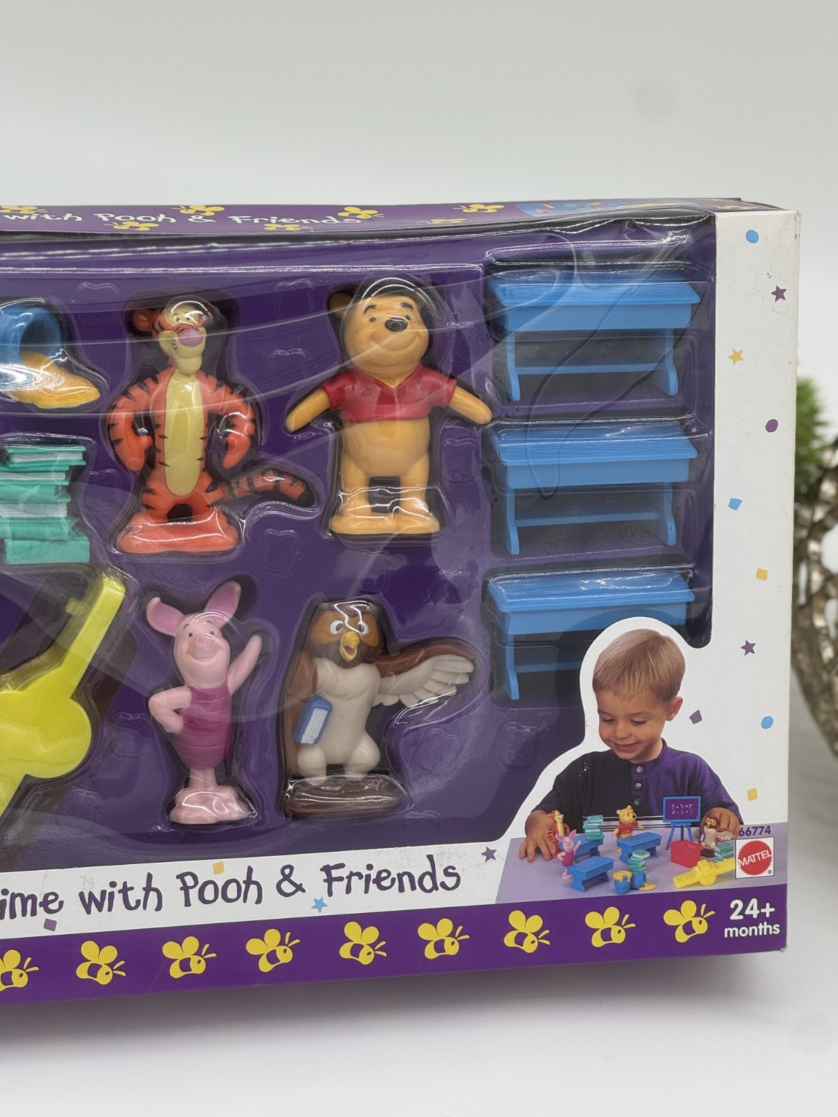 Mattel Disney Winnie the Pooh Schooltime with Pooh & Friends Playset 1997 OB
