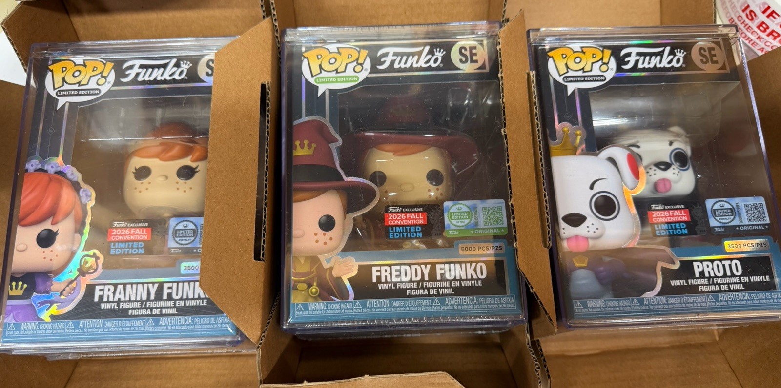 Funko NYCC 2026 Proto Franny Freddy Mascot Bundle OFFICIAL SHARED STICKER INHAND