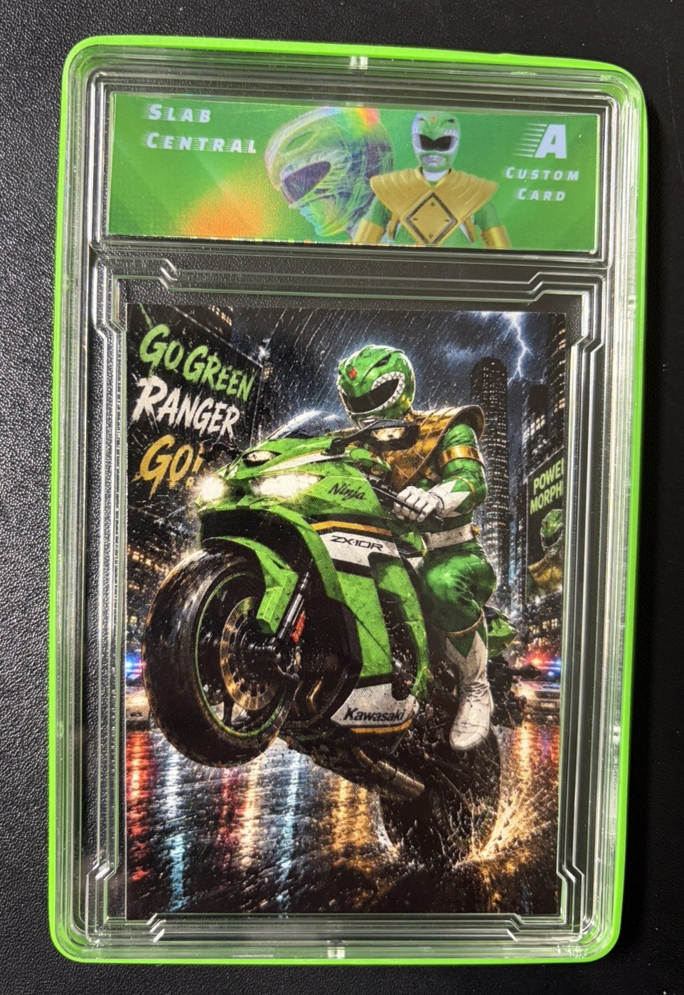 Power Rangers Green ranger Custom graded Authentic Slab Central