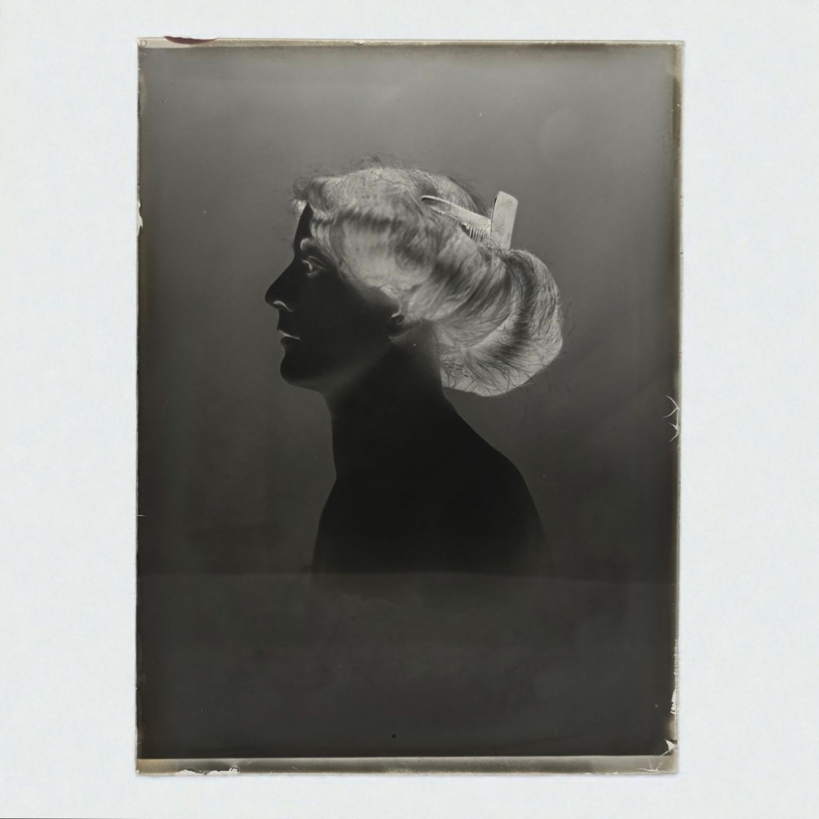 Antique 1900s Stage Actress Glass Negative Plate 5\ Antique 1900s Stage Actress Glass Negative Plate 5\