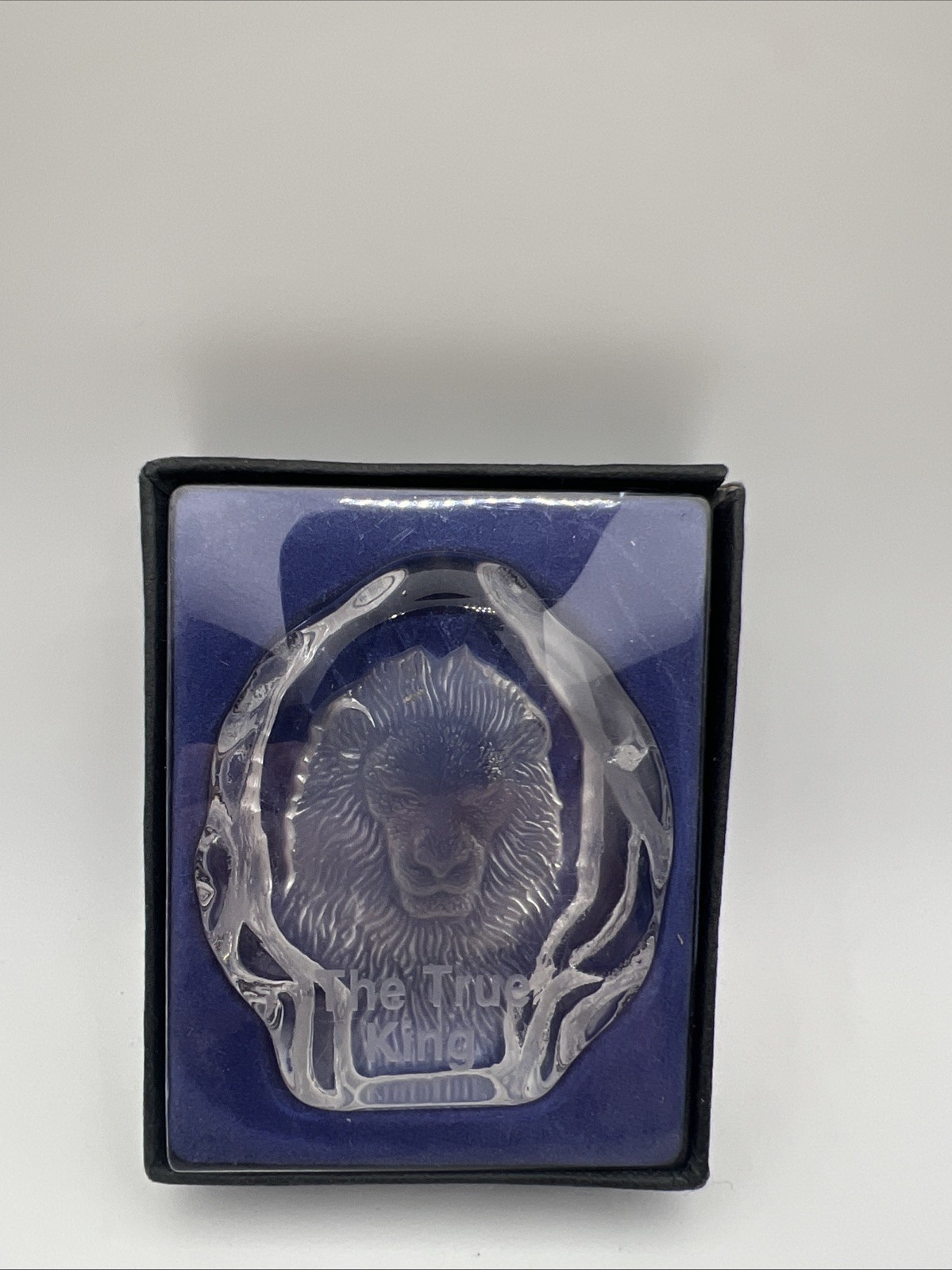 Vintage TrueKing Lead Crystal Lion.